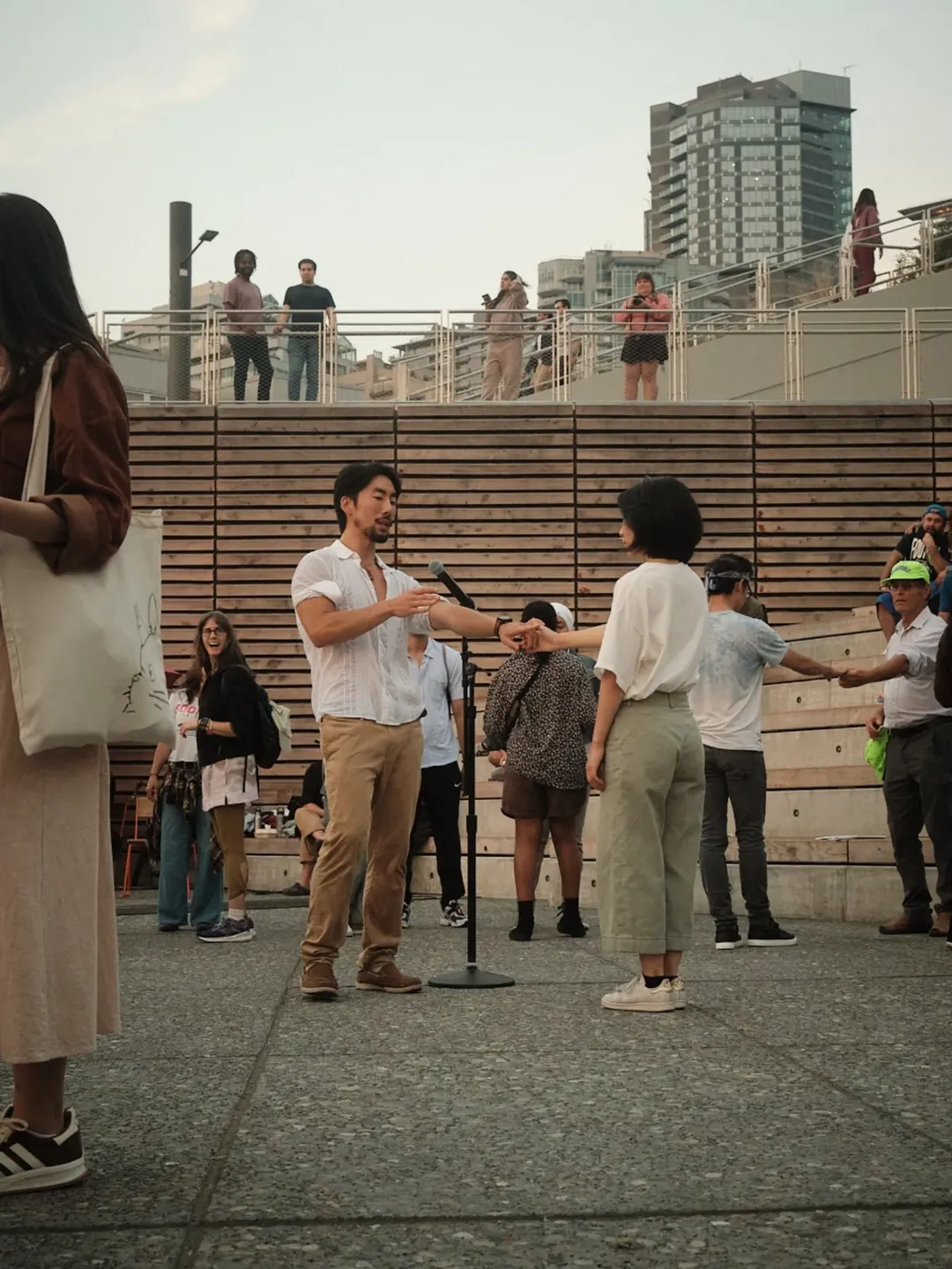 Janū teaching at the Waterfront