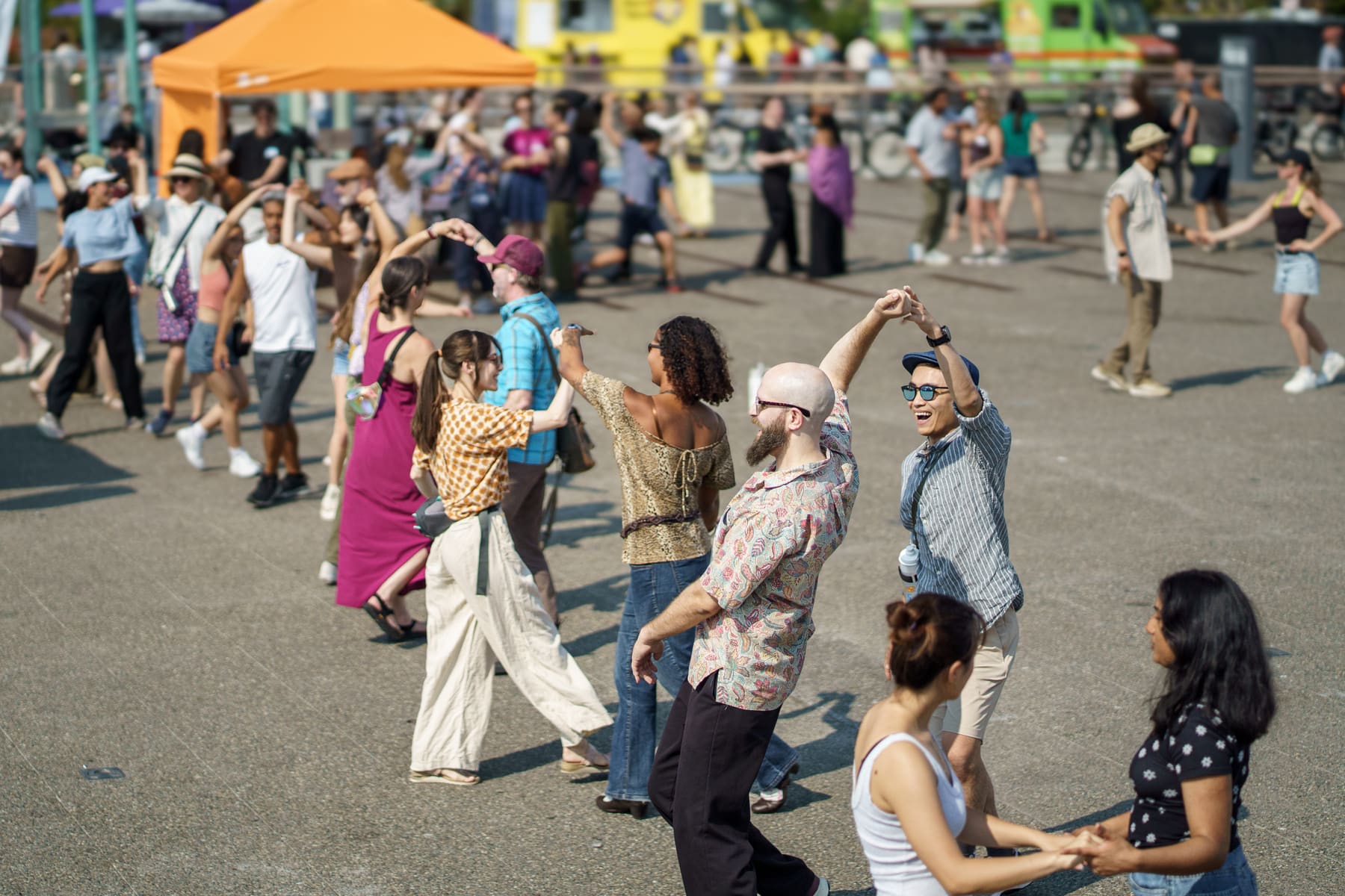 Dancers sharing the floor at an ROTP Hustle gathering